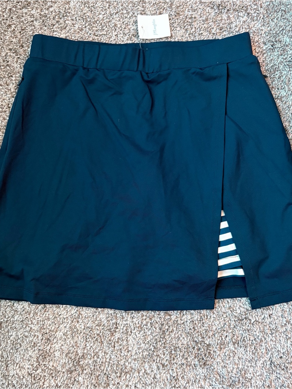 J. McLaughlin Catalina Cloth Winter Navy Skort with Striped short